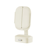 Led Desktop Cosmetic Mirror Household Foldable With Light